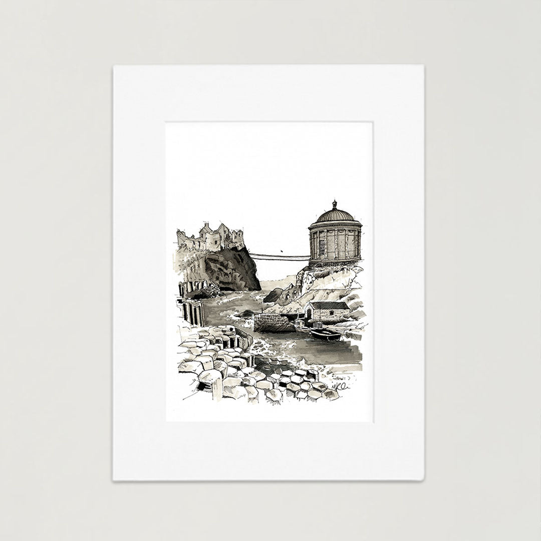 Causeway Coast, Northern Ireland | Hand-Drawn Print
