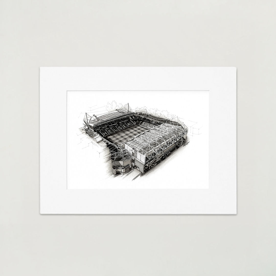 Stamford Bridge Stadium | Hand-Drawn Print