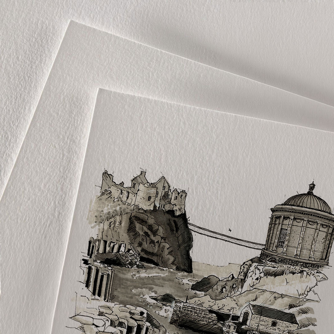 Causeway Coast, Northern Ireland | Hand-Drawn Print