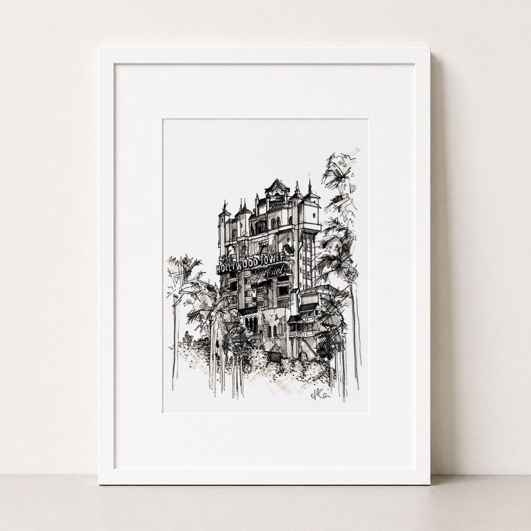 The Twilight Zone Tower of Terror | Hand-Drawn Print