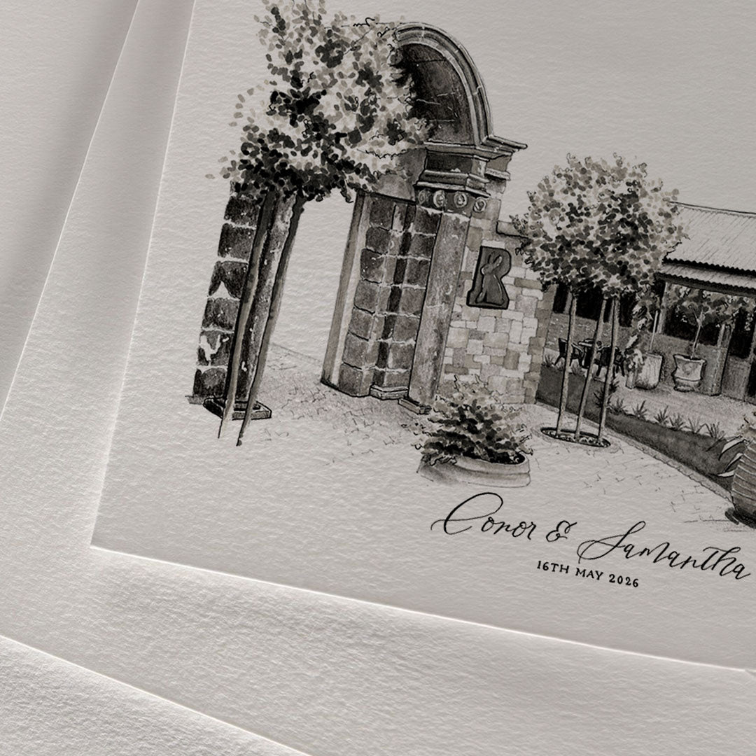 The Boathouse, The Rabbit Templepatrick | Hand-Drawn Print