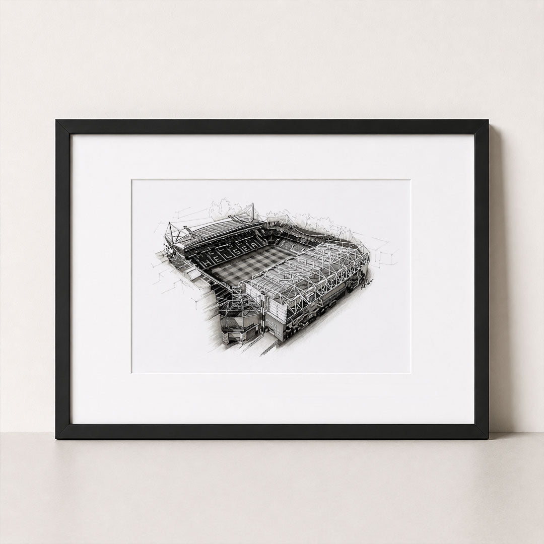 Stamford Bridge Stadium | Hand-Drawn Print