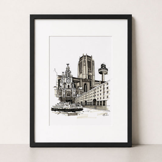 City of Liverpool | Hand-Drawn Print