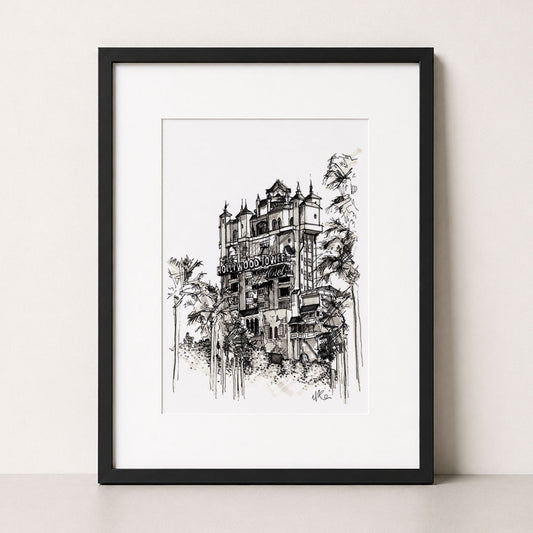 The Twilight Zone Tower of Terror | Hand-Drawn Print