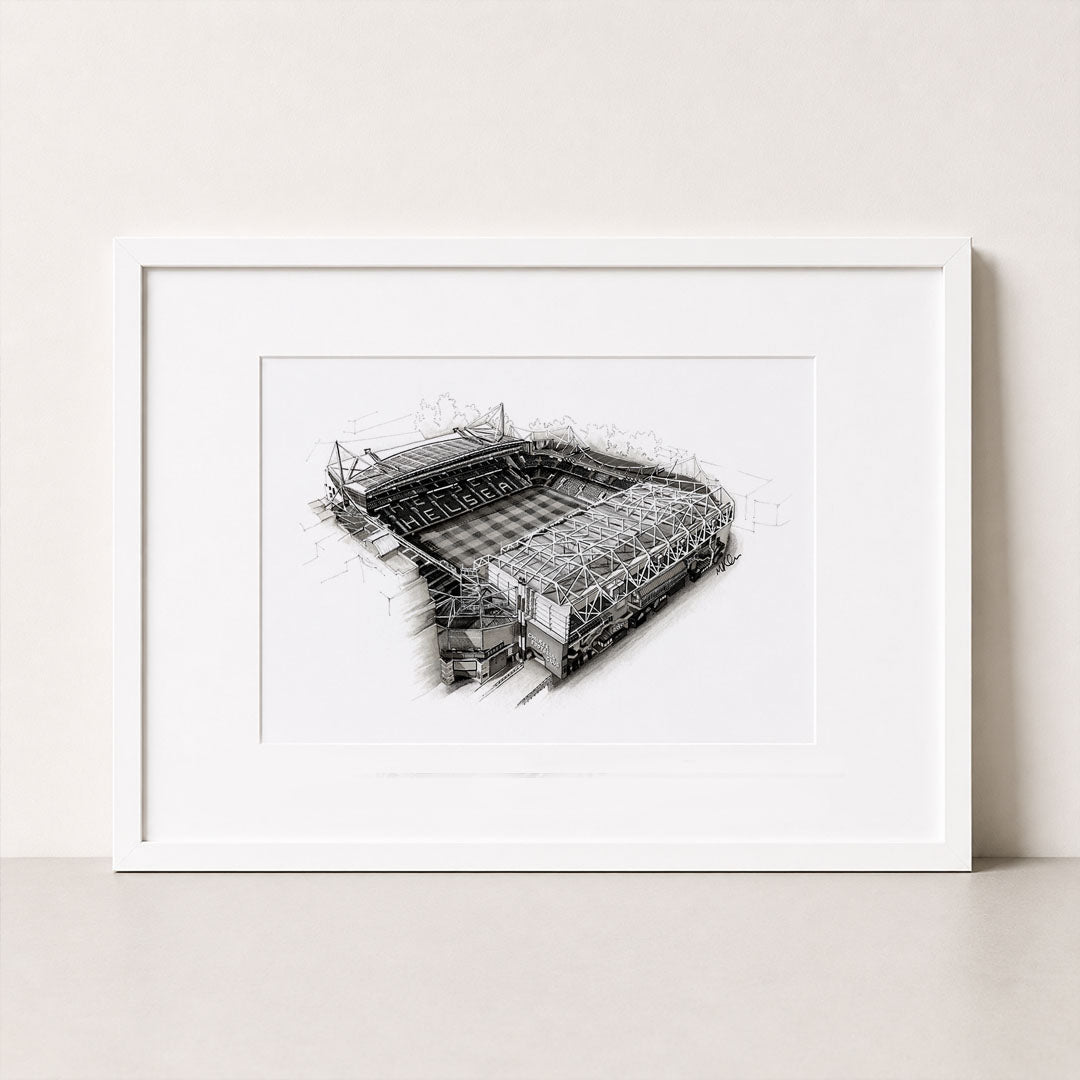 Stamford Bridge Stadium | Hand-Drawn Print