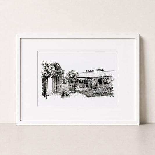 The Boathouse, The Rabbit Templepatrick | Hand-Drawn Print