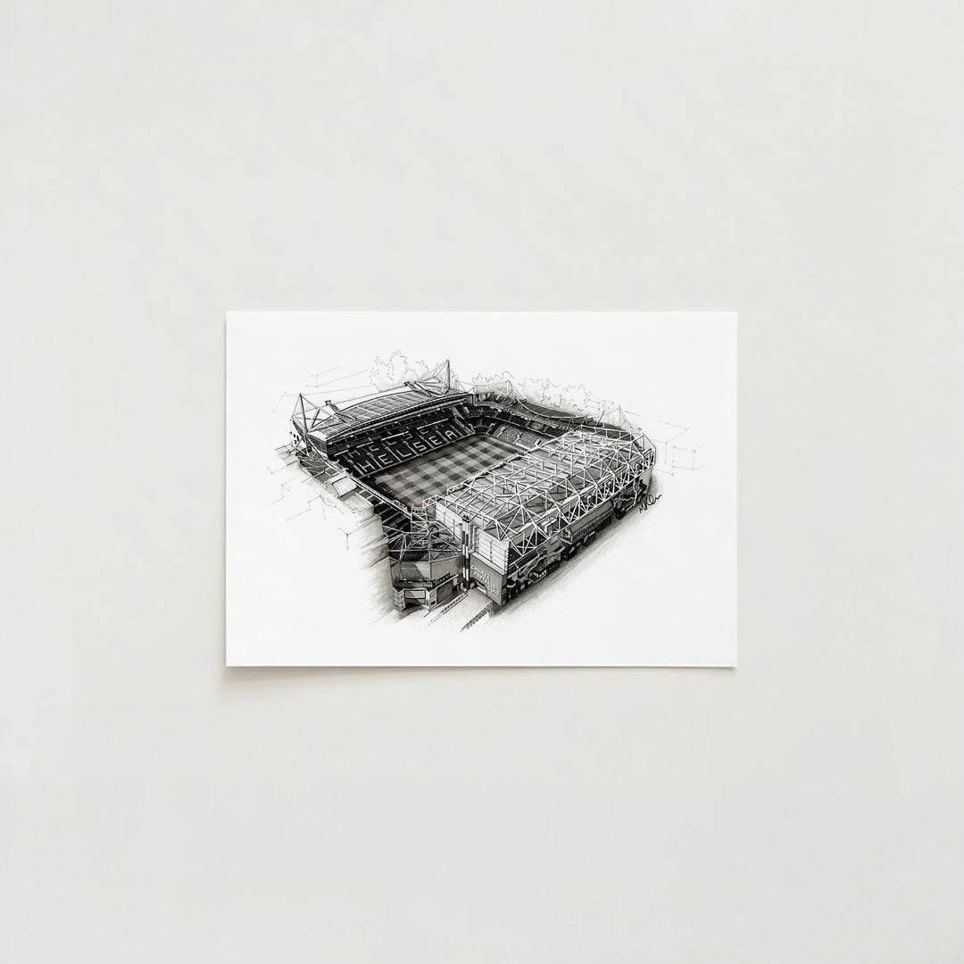 Stamford Bridge Stadium | Hand-Drawn Print