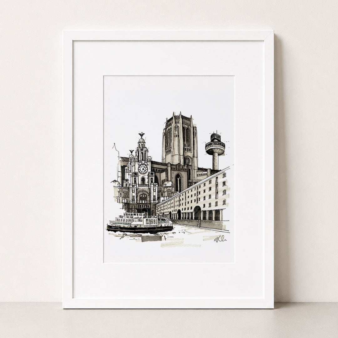 City of Liverpool | Hand-Drawn Print