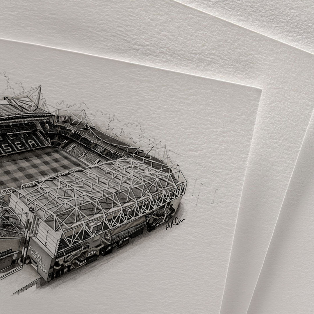 Stamford Bridge Stadium | Hand-Drawn Print