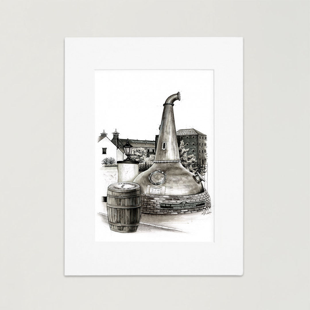 Bushmills Distillery | Hand-Drawn Print