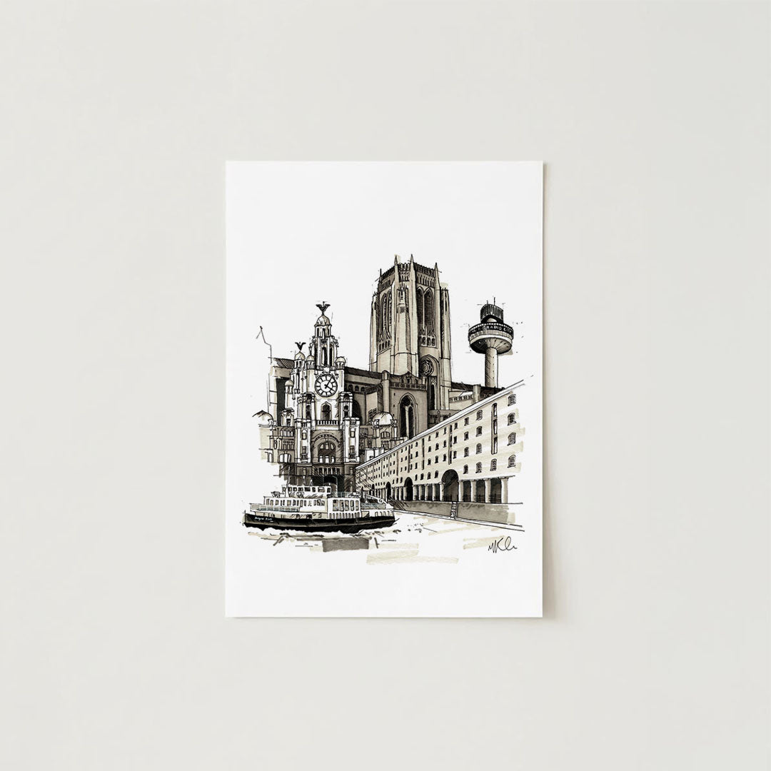City of Liverpool | Hand-Drawn Print