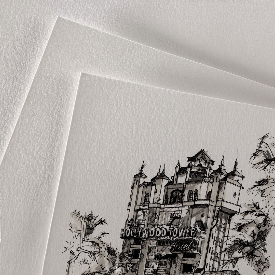 The Twilight Zone Tower of Terror | Hand-Drawn Print