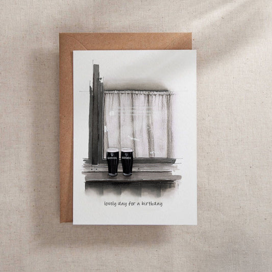 Pints of Guinness - 5x7 Greeting Card