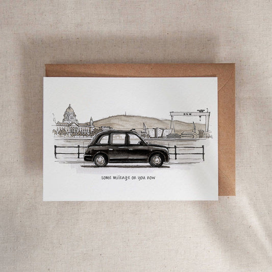 Black Cab - 5x7 Greeting Card